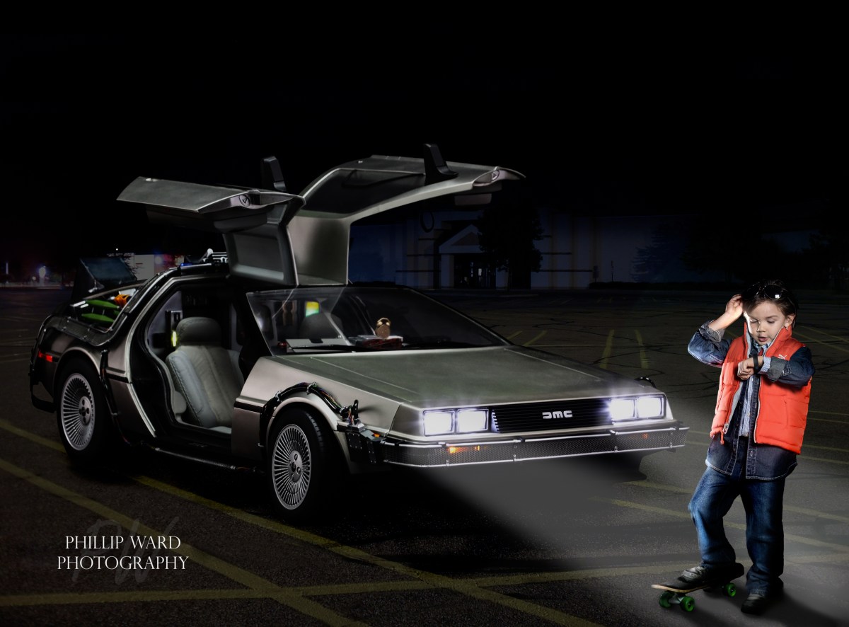 Back to the Future creative portrait